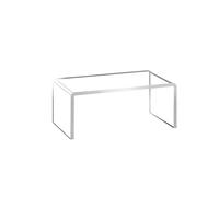 YTBHSHXZ, Scaffale trasparente a forma di U da 1 pezzo, scaffale da esposizione for scrivania, scaffale for oggetti, scaffale rialzato(20x15x15x0.6cm)