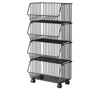 YTBHSHXZ, Scaffali for supermercati Espositore for snack, Organizzatore for casa mobile da pavimento Porta-alimenti for patatine, Carrello for snack con frutta e verdura(41X29X83cm(16.1x11.4x32.7in))