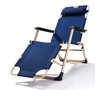 YTBHSHXZ Sedia da ufficio Siesta, sedia spiaggia for il tempo libero, relax, 178x52x30cm, resistente(Blue)
