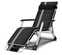 YTBHSHXZ Sedia pieghevole singola for ufficio, pausa pranzo, poltrona reclinabile, sedia portatile for pisolino, letto, da spiaggia, 178x52x98cm, resistente