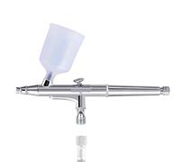 YTBHSHXZ, Set aerografo da 0,3 mm, pistola a spruzzo a doppia azione con tazza da 20/40 cc, connettore e chiave di riparazione for nail art e torte.