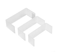 YTBHSHXZ, Set di 3 pezzi di dimensioni for espositore portagioie multicolore, for casa e ufficio(Clear)