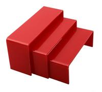 YTBHSHXZ, Set di 3 pezzi di dimensioni for espositore portagioie multicolore, for casa e ufficio(Red)