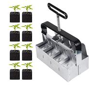 YTBHSHXZ, Soil Blocker, creatore di Blocchi di Terreno, 8 Griglie, creatore di Blocchi di Terreno Manuale, Doppia Fila, 1 su 8, Strumento da Giardino, Strumento da Giardino