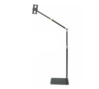 YTBHSHXZ, Supporto da pavimento for tablet iPad Phone da 4-13 pollici, telescopico e angolabile, supporto for tablet for streaming/visione in diretta, supporto for telefono cellulare a braccio lungo,