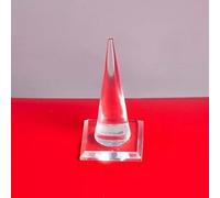 YTBHSHXZ, Supporto for espositore for gioielli con anello in acrilico, base for anello, espositore in acrilico(Clear,4 * 4 * 6.5cm 3pcs)