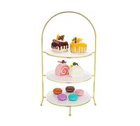 YTBHSHXZ， Tavolo da dessert in acciaio inossidabile Espositore for torte Dim Sum Rack for banchetti Torta for tè pomeridiano Vassoio for torte