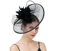 YTBHSHXZ, Veli da sposa, fascinator, copricapi da sposa, fermagli for capelli, piume, fiori, accessori for capelli(Royal blue)