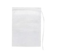 YTCEZ 50-200 sacchetti usa e getta per tè in tessuto non tessuto, con coulisse, per caffè, erbe e tè sfusi (10 x 15 cm, 200 pezzi)