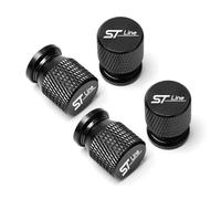 YTDHDE 4 Tapp Auto Pneumatici Cappucci delle valvole Compatibile con per Ford ST Line Focus X 2 3 Mondeo Fiesta Kuga MK2 MK3 MK4 Tappi per Valvole di Pneumatici Parapolvere,H