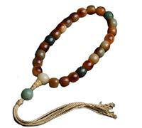 YTDJJWLS 1 braccialetto con perline naturali Bodhi con perline buddista, gioielli tibetani, senza pietre preziose