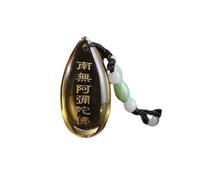 YTDJJWLS Amuleto tibetano buddista Namo Amitabha, collana Feng Shui, pietra senza pietra preziosa