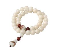 YTDJJWLS Bodhi - Bracciale con perline in giada bianca, braccialetto Bodhi di alta qualità, creatività, pietra, senza pietre preziose