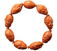 YTDJJWLS Bracciale con nucleo in oliva, 28 mm, intagliato a mano, bracciale in oliva, creatività, legno, senza pietre preziose