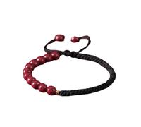 YTDJJWLS Bracciale da donna in cinabro naturale, braccialetto creativo di fascia alta, braccialetto rosso, pietra, senza pietra preziosa