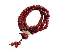 YTDJJWLS Braccialetto cinabro squisito braccialetto di perline collana vintage minimalista maglia catena, pietra, nessuna pietra preziosa