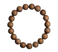 YTDJJWLS Braccialetto con perline di Buddha in legno di sandalo, 10 mm, con nome intagliato naturale, senza pietre preziose