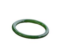 YTDJJWLS Braccialetto da donna in giada naturale, 62 mm, con pietra di giada naturale, senza pietre preziose