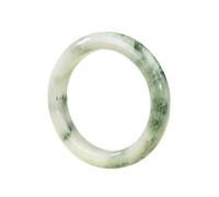 YTDJJWLS Braccialetto in giada da 58 mm, con anello grande, di alta qualità, con pietra, senza pietre preziose