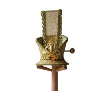 YTDJJWLS Cappello da uomo antico cappello corona eroe forcina cappello giallo giallo L