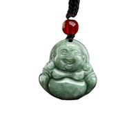 YTDJJWLS Ciondolo in giada naturale da 20,8 mm, ciondolo Buddha in giada portafortuna, pietra, senza pietra preziosa
