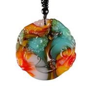 YTDJJWLS Ciondolo Pixiu in giada naturale, intagliato a mano, gioiello da uomo e donna, amuleto portafortuna, pietra, senza pietra preziosa