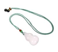 YTDJJWLS Collana con ciondolo a forma di zucca di giada bianca, pietra naturale, Feng Shui, amuleti, pietra non inclusa