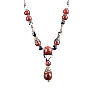 YTDJJWLS Collana etnica fatta a mano con ciondolo Boho catena nappa gioielli, pietra, nessuna pietra preziosa
