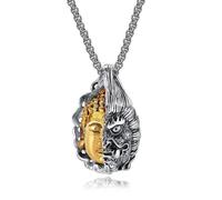 YTDJJWLS Collana in acciaio con ciondolo di personalità da uomo gioielli di alta qualità creatività, alluminio, senza pietra preziosa