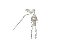 YTDJJWLS Fermaglio per capelli da donna in stile cinese Phoenix con nappa, 1 pezzo (confezione da 1), giallo