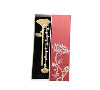 YTDJJWLS Forcina per capelli da donna, stile tradizionale cinese, con nappa, accessorio per capelli Hanfu, giallo
