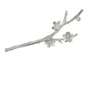 YTDJJWLS Forcina per capelli Hanfu da donna con fiori di prugna anticata, 1 pezzo (confezione da 1), bianco
