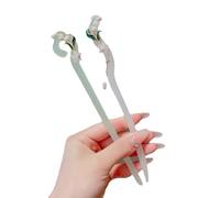 YTDJJWLS Forcina per capelli in giada bianca, stile antico, accessori per capelli cinesi Hanfu, 1 pezzo (confezione da 1)