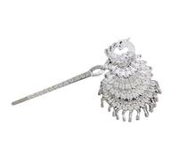 YTDJJWLS Gioielli in stile etnico Hanfu accessori forcine per capelli etnici minoranza accessori per capelli, bianco
