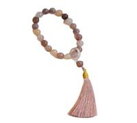 YTDJJWLS Hanfu - Piatto in giada naturale, con perline e braccialetti, stile cinese, senza pietre preziose