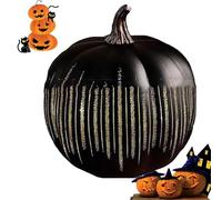 ytdzinoi Zucche notturne stellate, zucche con luce scintillante, zucche con luce a LED illuminata, zucca in resina scintillante, zucche illuminano, luce notturna autunnale, decorazioni di Halloween