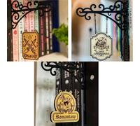 YTDZR Cartelli for taverne, Cartelli for librerie, Decorazioni in Stile taverna, Targhe for la Lettura, Inserti for librerie, Divisori for Libri, Divisori for Libri for scaffali(3PCS C)