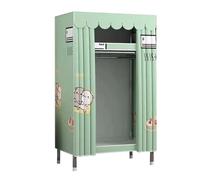 YTGHBIML Abbigliamento Guardaroba Portatile Armadio Armadio Armadio Tubo In Acciaio Addensato Vestiti Armadio Risparmia Spazio Armadi Per Camera Da Letto 145cm/165cm/201cm Panno Armadio Spazioso