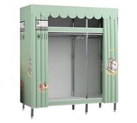 YTGHBIML Abbigliamento Guardaroba Portatile Armadio Armadio Armadio Tubo In Acciaio Addensato Vestiti Armadio Risparmia Spazio Armadi Per Camera Da Letto 145cm/165cm/201cm Panno Armadio Spazioso