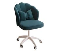 YTGHBIML Sedia operativa sedia per computer Sedia da scrivania girevole imbottita sedia da ufficio con petali di velluto carino sedia da ufficio moderna poltrona girevole sedia da lavoro sedia da