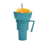 YTGOCN Bicchiere da Bevanda - Contenitore per Snack e Bevande | Borraccia Estiva con Manico per Popcorn Dolci Quotidiani Escursioni Auto Cinema Bambini Adulti