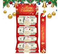 YTGOCN Porta Denaro per Il Natale - Forniture per Feste - Porta Denaro di Babbo Natale con 6 Scomparti - per Uomini Donne Ragazze Giovani Adolescenti Moglie Marito Famiglia Amici