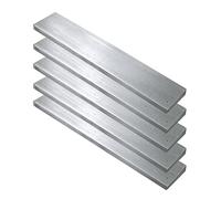 YTGZS 6061 Barra Piatta in Alluminio Piastra in Lega di Alluminio Buona Lavorabilità,Lunghezza 500mm di Spessore 5mm 5pcs,5mmx10mmx500mm
