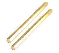 YTGZS Barra Esagonale in Ottone H59 Hardware Bastoncini Esagonali in Rame Massiccio Lunghezza 500mm,Lunghezza Lato Opposto da 5mm a 9mm 2 Pezzi,6mmx500mm