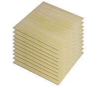 YTGZS Fogli di Legno di Balsa,Balsawood Sottile,Compensato di Tiglio Non Verniciato Non Finito,Modello Artigianale in Legno Modello Fai-da-Te,Lunghezza 100mm Larghezza 100mm 10 Pezzi,Thickness 2mm