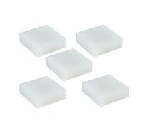 YTGZS Foglio di Gomma Siliconica Silicone Blocco,Lunghezza 50mm Larghezza 50mm Spessore da 10mm a 30mm 5 Pezzi,50mmx50mmx15mm