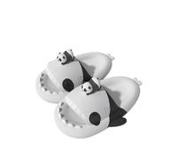YTHSPNZE Ciabatte Di Squalo, Nuove E Interessanti Pantofole Di Squalo Nuvola, Pantofole Di Squalo Antiscivolo Ad Asciugatura Rapida, Pantofole Di Squalo EVA Starlight-panda gigante-40-41