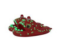 YTHSPNZE Ciabatte Di Squalo, Nuove E Interessanti Pantofole Di Squalo Nuvola, Pantofole Di Squalo Antiscivolo Ad Asciugatura Rapida, Pantofole Di Squalo EVA Starlight-rosso luminoso-42-43