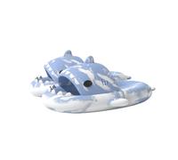 YTHSPNZE Ciabatte Di Squalo, Nuove E Interessanti Pantofole Di Squalo Nuvola, Pantofole Di Squalo Antiscivolo Ad Asciugatura Rapida, Pantofole Di Squalo EVA Starlight-blu bianco-44-45