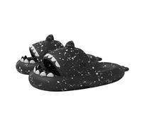 YTHSPNZE Ciabatte Di Squalo, Nuove E Interessanti Pantofole Di Squalo Nuvola, Pantofole Di Squalo Antiscivolo Ad Asciugatura Rapida, Pantofole Di Squalo EVA Starlight-macchie nere-44-45
